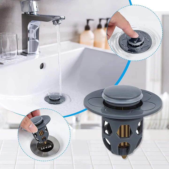 1+1 GRATIS | SinkFilter™ - Universele afvoerplug, houdt je afvoer schoon!
